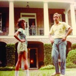 Mom and Dad in front of Gorgas House, 1983 (c)Leavelle Family