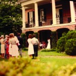 Leavelle Wedding, view from Garden, 1983, (c)Leavelle Family